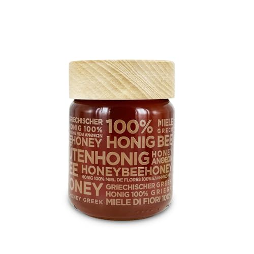 Blütenhonig 500g Laborgeprüft, zertifiziert, im Glas (lichtundurchlässig, kein Plastik) Süßer, Luxury Line von HONEYBEEHONEY