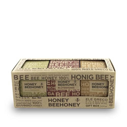 Honig Luxus Set zertifiziert und geprüft im Glas 3 Sorten Gourmet Honig aus Griechenland 3x50g Honig Luxus Set zertifiziert und geprüft im Glas 3 Sorten Gourmet Honig aus Griechenland 3x50g von HONEYBEEHONEY