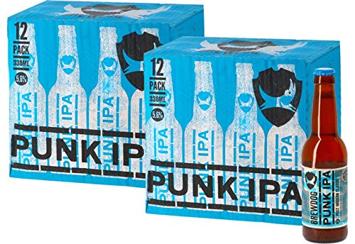 24-er Paket | Bierpaket | Internationales Bier | Craft Beer | Großpaket zum Sparpreis (Brewdog Punk IPA) von HOPT