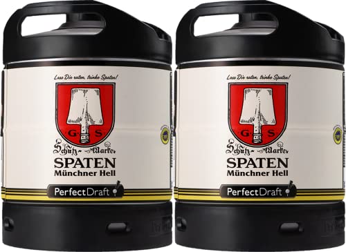 Pack 2x Spaten PerfectDraft 6 liter Fässer - Mehrweg von HOPT