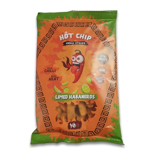 Chips Hot Chip Limed Habaneros Party Snack Scharf 80gr 17% Protein 37,38€/Kg von HOT CHIP