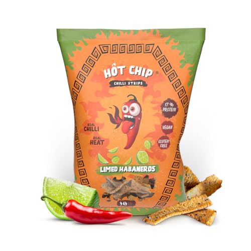 Hot Chip Chilli Strips - Limed Habaneros [16% Protein - Vegan - Glutenfrei] von HOT CHIP