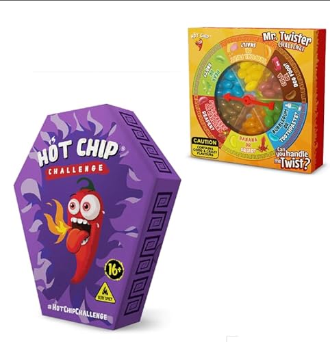 Sparpaket: Hot-Chip Challenge 2,5g (2024 Purple Edition) & Mr. Twister Jelly Beans 120g von HOT CHIP