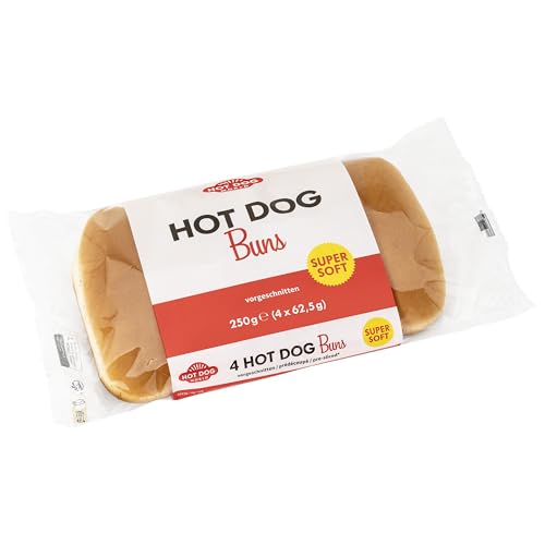 HOT DOG WORLD - Hot Dog Brötchen 8 Beutel à 4 Stück vorgeschnitten von HOT DOG WORLD