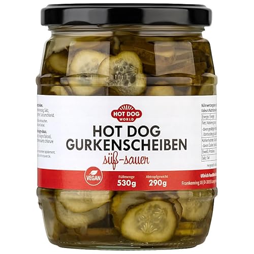 HOT DOG WORLD - Hot Dog Gurkenscheiben 530g HOT DOG WORLD - Hot Dog Gurkenscheiben 530g von HOT DOG WORLD