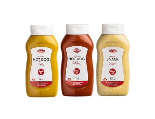 HOT DOG WORLD - dänisches Saucen-Set, 3er Pack (1560 ml) von HOT DOG WORLD