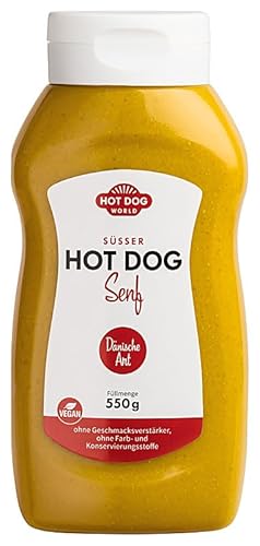HOT DOG WORLD - Süßer Hotdog Senf 500 ml/ 550 g von HOT DOG WORLD