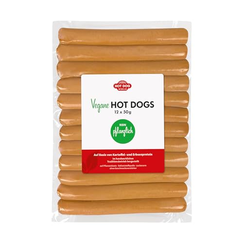 HOT DOG WORLD - Vegane Hot Dog Würstchen 50 g (12er Pack) von HOT DOG WORLD