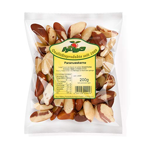 Howa Premium Paranusskerne – Paranüsse ungesalzen und naturbelassen – ganze Nüsse – Ideal zum Kochen, Backen oder als gesunder Snack – sehr reich an Selen – 200 g von Howa