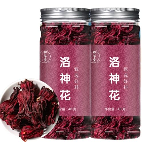 HQZMCTE Kräutertee Blumentee 1,41oz Roselle Hibiskus Tee Sabdariffa 40g Trockener Rosella Hibiskus Tee von HQZMCTE