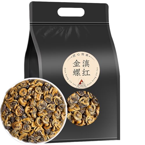 Premium DianHong Jinluo Tee - 250g Schwarzer Tee Mit Starkem Aroma Aus Yunnan - Chinesischer Gongfu Tee Premium DianHong Jinluo Tee - 250g Schwarzer Tee Mit Starkem Aroma Aus Yunnan - Chinesischer Gongfu Tee von HQZMCTE