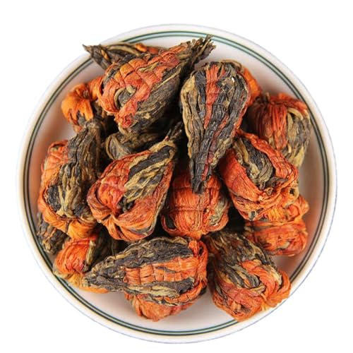 Premium Yunnan Fengqing Schwarztee Pagode in Form von Lilienblüten - Dianhong Schwarztee (50g) von HQZMCTE