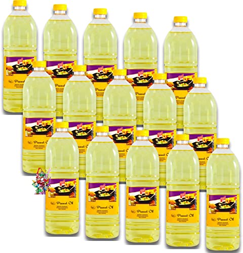 [ 15x 1000ml ] Erdnussöl / Arachide Olie / Peanut Oil + ein kleines Glückspüppchen - Holzpüppchen von HS