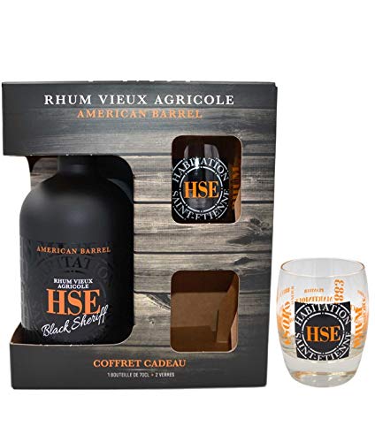 HSE Black Sheriff American Barrel Rhum 0,7l + 2 Gläser in Geschenkpackung HSE Black Sheriff American Barrel Rhum 0,7l + 2 Gläser in Geschenkpackung von HSE