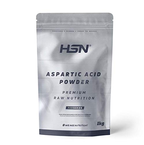 HSN Asparaginsäure Pulver 3 Gramm pro Tagesdosis | geschmacklos 1 kg = 333 Dosen pro Packung | 100% reine D-Asparaginsäure, keine Zusätze | Nicht-GMO, Vegan, Glutenfrei von HSN