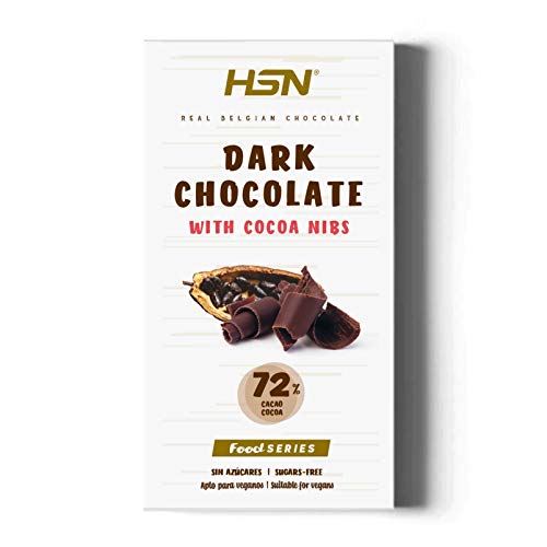 HSN Zuckerfreie Schokoladen-Tablette | Dark Chocolate | 72 % Kakao | Gesundes Snack Fitness | Vegetarisch, Glutenfrei, ohne Palmöl, ohne Trans-Fett, 100 g HSN Zuckerfreie Schokoladen-Tablette | Dark Chocolate | 72 % Kakao | Gesundes Snack Fitness | Vegetarisch, Glutenfrei, ohne Palmöl, ohne Trans-Fett, 100 g von HSN