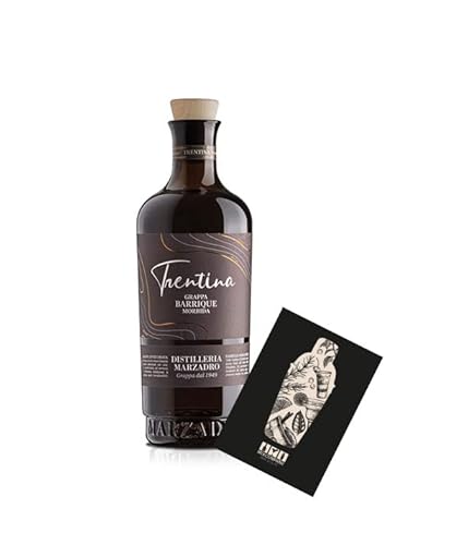 Marzadro Trentina Grappa Magnum 1,5L (41% Vol) Grappa Invecchiata Morbida Barrique- [Enthält Sulfite] von HULAXILOTI