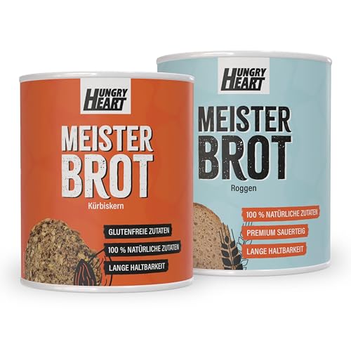 Hungry Heart - Mission Unknwon - Frisches Kürbiskernbrot 1 x 480gr & Frisches Roggenbrot 1 x 300gr | Glutenfreies Brot mit 100% Natürlichen Zutaten | 4 Jahre haltbar | Snack Dosenbrot Hungry Heart - Mission Unknwon - Frisches Kürbiskernbrot 1 x 480gr & Frisches Roggenbrot 1 x 300gr | Glutenfreies Brot mit 100% Natürlichen Zutaten | 4 Jahre haltbar | Snack Dosenbrot von HUNGRY HEART
