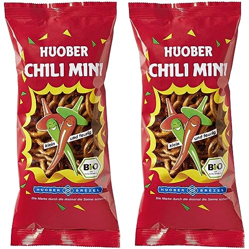 HUOBER Bio Chili Mini Brezel, 75 g (2er Pack) von HUOBER