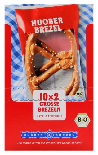 Huober Grosse Brezeln, 4er Pack (4 x 400g) von HUOBER