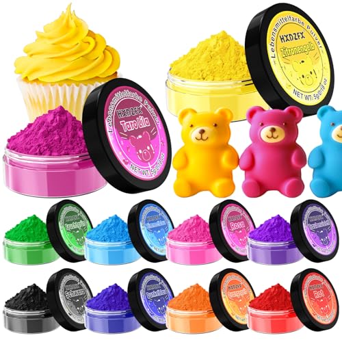 Lebensmittelfarbe Pulver - 10 Lebensmittelfarben Set, Konzentriertes Pulver Food Colouring, Lebensmittel Lebensmittelfarbstoff zum Dekorieren von Kuchen, Zuckerguss, Backen - 5g Lebensmittelfarbe Pulver - 10 Lebensmittelfarben Set, Konzentriertes Pulver Food Colouring, Lebensmittel Lebensmittelfarbstoff zum Dekorieren von Kuchen, Zuckerguss, Backen - 5g von HXDZFX