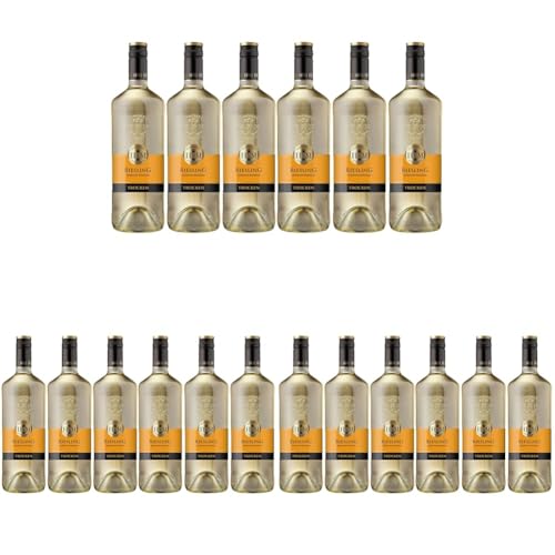 HXM - Weisswein Riesling Trocken Qualitätswein Rheinhessen (6 x 1 l) (Packung mit 3) von HXM