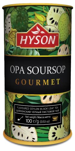 Hyson Aromatisierter Schwarzer Tee mit Anodastückchen 100g Black Tea Soursop von HYSON