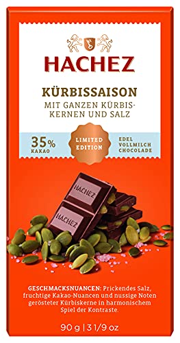 Hachez Edeltafel Kürbis-Salz, 5er Pack (5 x 90 g) von Hachez