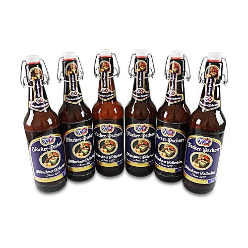 Hacker-Pschorr Kellerbier naturtrüb (6 Flaschen à 0,5 l / 5,5% vol.) von Hacker Pschorr