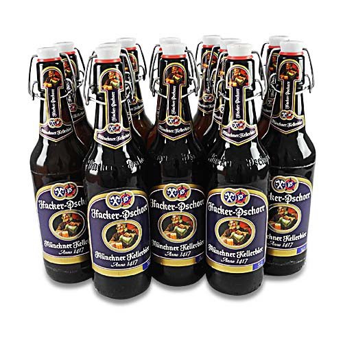 Hacker-Pschorr Kellerbier naturtrüb (12 Flaschen à 0,5 l / 5,5% vol.) von Hacker Pschorr Bräu