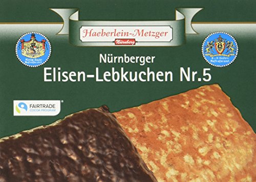 Haeberlein Metzger Elisenlebkuchen Nr. 5 2-fach, 2er Pack (2 x 175 g) von Haeberlein Metzger