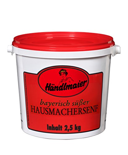 Händlmaier's Hausmachersenf süß Eimer, 2er Pack (2 x 2.5 kg) von Händlmaier