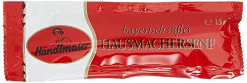 Händlmaier's Hausmachersenf süß Portionsbeutel, 200er Pack (200 x 15 ml) von Händlmaier