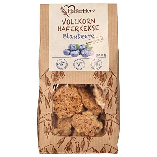 HaferHerz Vollkornhaferkekse Blaubeere, 300 g HaferHerz Vollkornhaferkekse Blaubeere, 300 g von HaferHerz