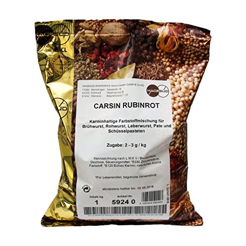 Hage Süd Carsin Rubinrot, Farbhaltemittel für Fleischerzeugnisse, 1kg Hage Süd Carsin Rubinrot, Farbhaltemittel für Fleischerzeugnisse, 1kg von Hage Süd