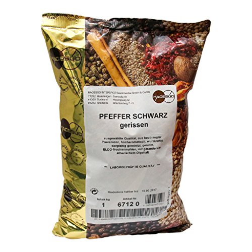 Hage Süd Pfeffer Schwarz gerissen, 1kg Hage Süd Pfeffer Schwarz gerissen, 1kg von Hage Süd