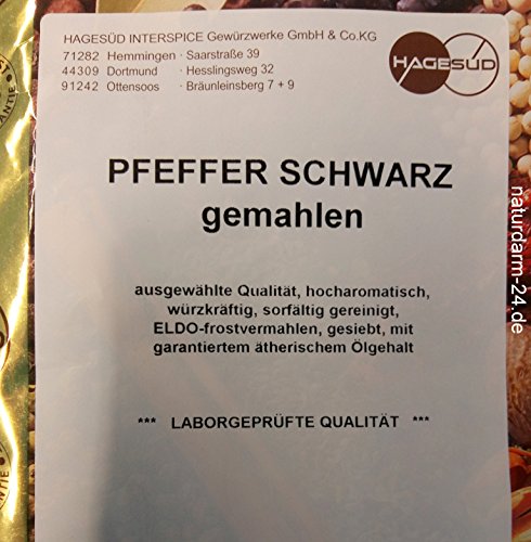 Hage Süd Pfeffer schwarz gemahlen, 1kg Hage Süd Pfeffer schwarz gemahlen, 1kg von Hage Süd