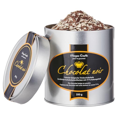 Feinste belgische Trinkschokolade noir et blanc (schwarz und weiß) von Hagen Grote