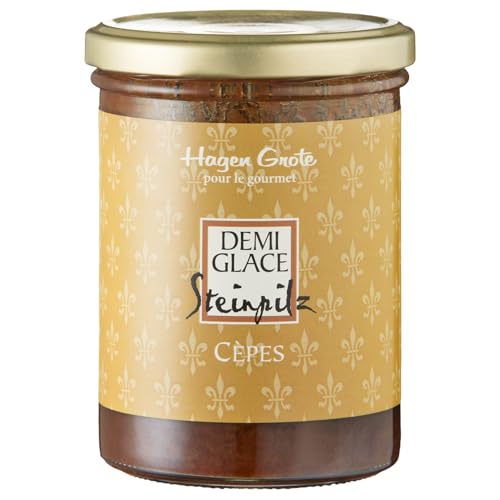 Hagen Grote Kalbs-Demi Glace hell, 400 g Glas, hocharomatische, konzentrierte Grundsauce, auch für Suppen oder Ragout, rein natürlich, sehr ergiebig Hagen Grote Kalbs-Demi Glace hell, 400 g Glas, hocharomatische, konzentrierte Grundsauce, auch für Suppen oder Ragout, rein natürlich, sehr ergiebig von Hagen Grote