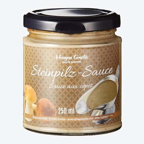 Hagen Grote Premium Steinpilz Sauce, 250 ml Glas, handwerklich hergestellt, rein natürliche Zutaten Hagen Grote Premium Steinpilz Sauce, 250 ml Glas, handwerklich hergestellt, rein natürliche Zutaten von Hagen Grote