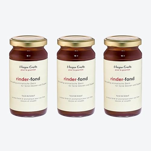 Hagen Grote Rinderfond 3 Gläser à 200 ml, aus bestem Rind und hochwertigen natürlichen Zutaten, kräftig und aromatisch Hagen Grote Rinderfond 3 Gläser à 200 ml, aus bestem Rind und hochwertigen natürlichen Zutaten, kräftig und aromatisch von Hagen Grote