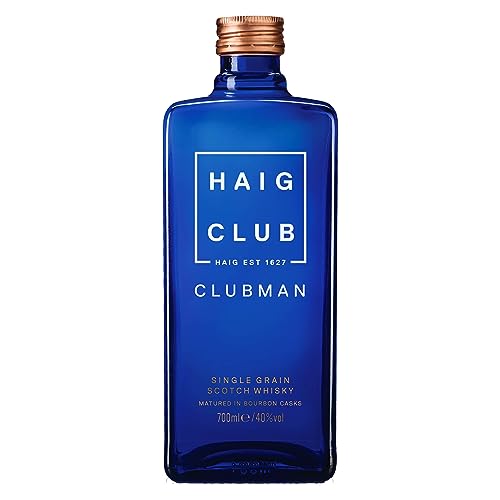 Haig Club Clubman | Single Grain Scotch Whisky | Stilvoller Klassiker für Neueinsteiger | meisterhaft destilliert auf englischem Boden | Ideal für Cocktails und Longdrinks | 40% vol | 700ml Flasche | von Haig Club