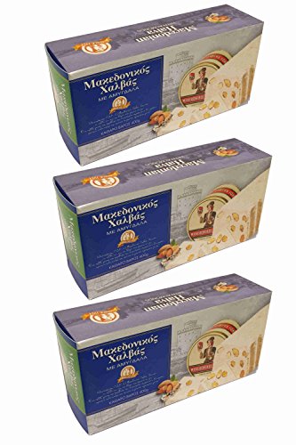 3x 400g Halvas aus Sesam Tahini Mandel aus Griechenland griechischer Halva Almond Spar Set girechische Süßspeise Süßigkeit + 10ml Olivenöl Test Sachet 3x 400g Halvas aus Sesam Tahini Mandel aus Griechenland griechischer Halva Almond Spar Set girechische Süßspeise Süßigkeit + 10ml Olivenöl Test Sachet von Haitoglou