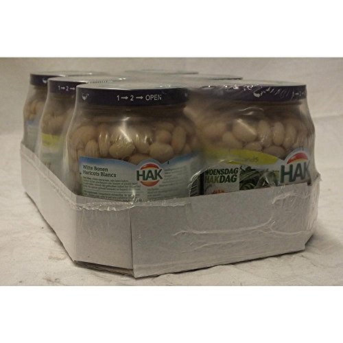 HAK Witte Bonen 6 x 370ml Glas (Weiße Bohnen) von HAK