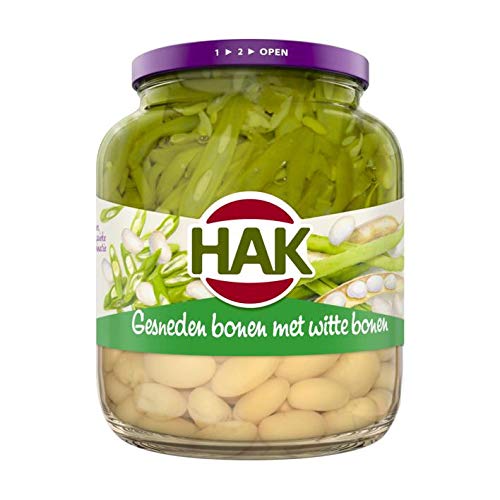 Hak Gesneden Bonen Witte Bonen Geschnittene Bohnen mit weißen Bohnen 685G Hak Gesneden Bonen Witte Bonen Geschnittene Bohnen mit weißen Bohnen 685G von Hak
