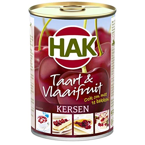 Hak Taart & Vlaaifruit Kersen Kuchen & Obstkuchen Kirschen 430G von Hak