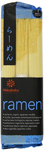 Hakubaku Japanese Ramen Noodles Organic 270 g (Pack of 4) von Hakubaku
