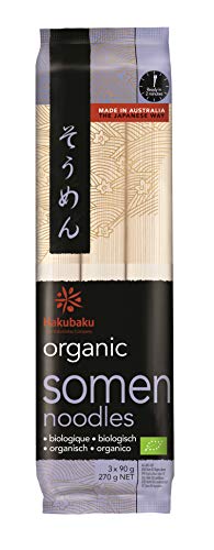 Hakubaku Japanische Bio Somen Nudeln, 270 g (1er Pack) von Hakubaku