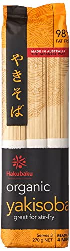 Hakubaku Japanische Bio Yakisoba Nudeln, 270 g von Hakubaku