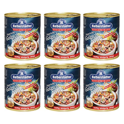 6er Pack Halberstädter Ungarische Gulaschsuppe (6 x 800 g) von Halberstädter